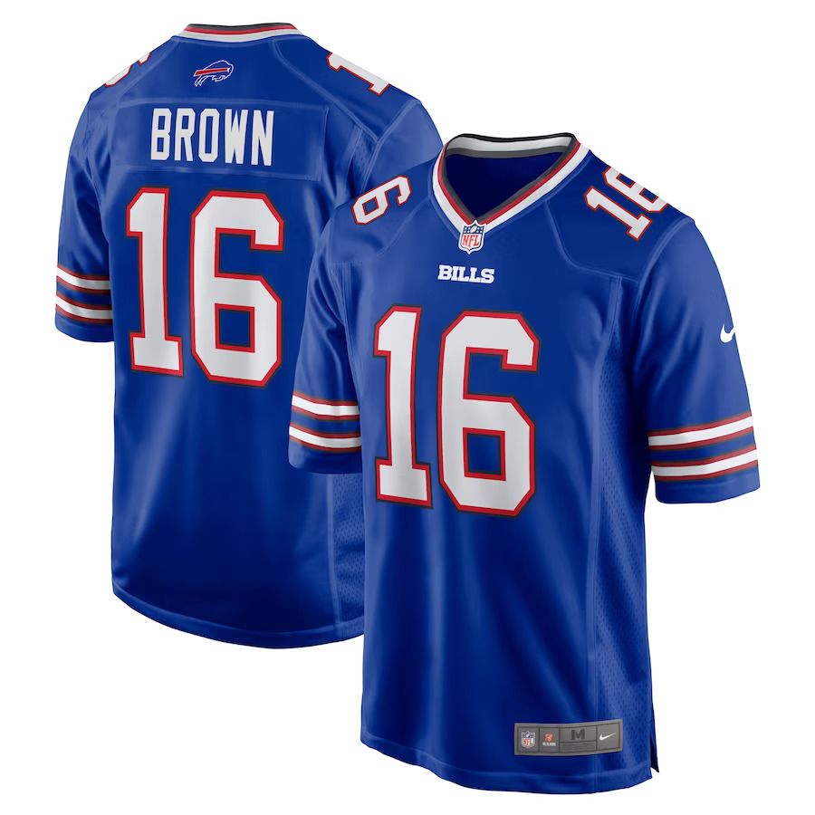 Men Buffalo Bills 16 John Brown Nike Royal Home Game Player NFL Jersey